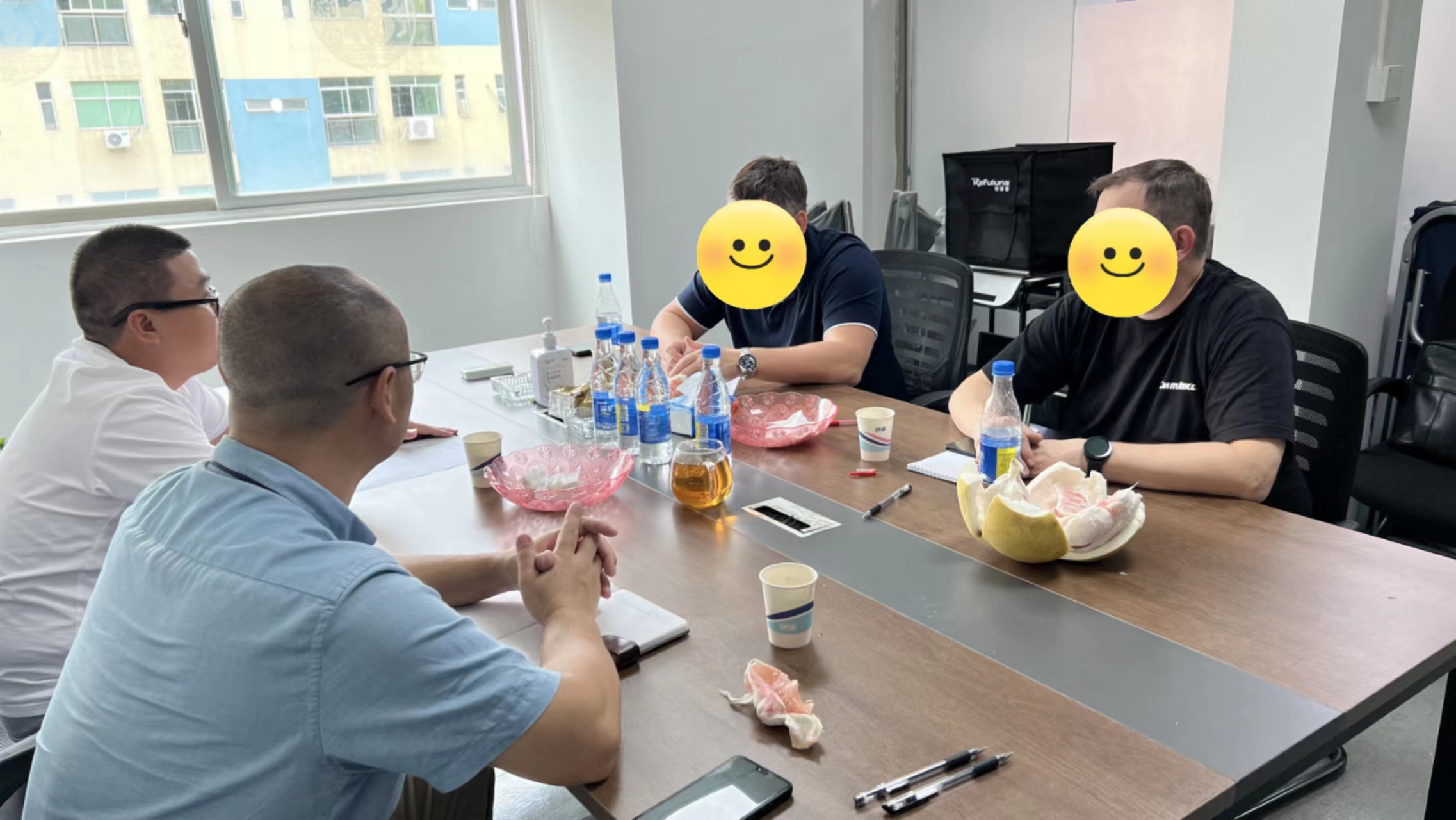 【佳金源】歐洲客戶來我廠考察和洽談錫膏項目合作事宜